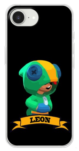 Силиконовый чехол с изображением "LEON" для iPhone 16е