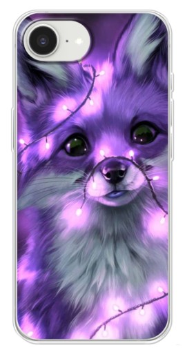 Чехол с принтом "Лисенок фиолетовый" для iPhone 16е