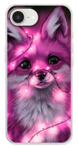 Чехол с печатью "Лисичка розовая" для iPhone 16е