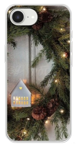 Чехол с принтом "Новогодний венок" для iPhone 16е