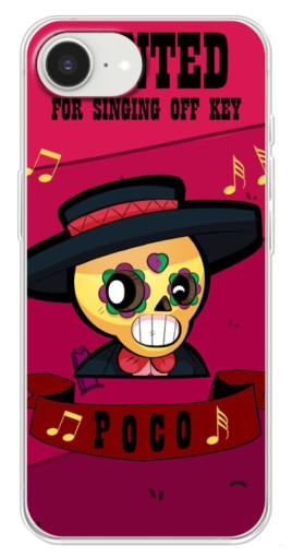 Чехол с печатью "WANTED POCO" для iPhone 16е