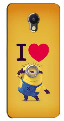 Силиконовый чехол с изображением «I Love Minion» для Meizu M5