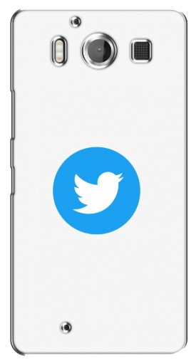 Чехол с принтом «Лого Твиттера» для Microsoft Lumia 950
