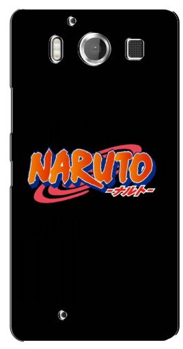 Чехол с картинкой «Надпись Naruto» для Microsoft Lumia 950