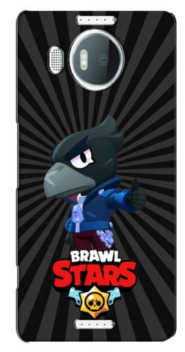 Чехол с печатью «Crow Brawl Stars»  для Microsoft Lumia 950 XL