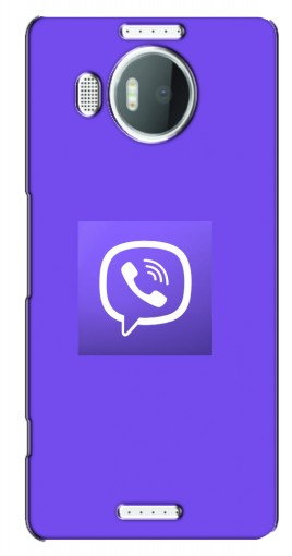 Силиконовый чехол с изображением «Лого Viber» для Microsoft Lumia 950 XL