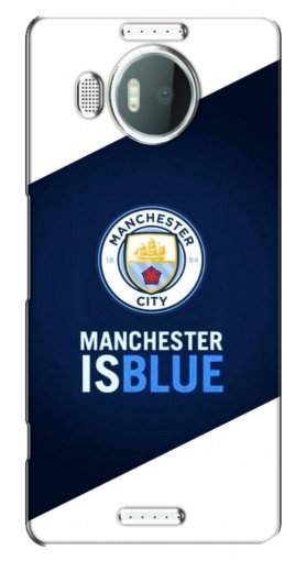 Чехол с картинкой «Manchester is Blue» для Microsoft Lumia 950 XL