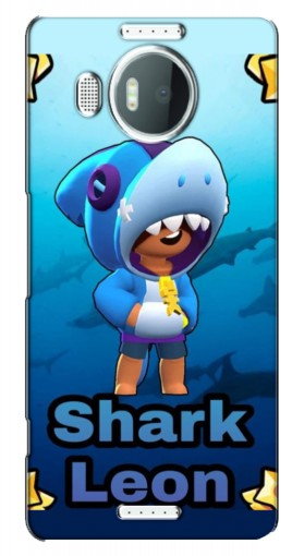 Силиконовый чехол с изображением «Shark Leon» для Microsoft Lumia 950 XL