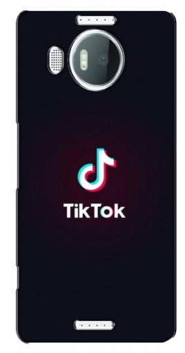 Силиконовый чехол с изображением «TikTok темный» для Microsoft Lumia 950 XL