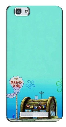 Чехол с печатью «Krusty Krab»  для ZTE Blade A610