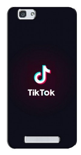 Силиконовый чехол с изображением «TikTok темный» для ZTE Blade A610