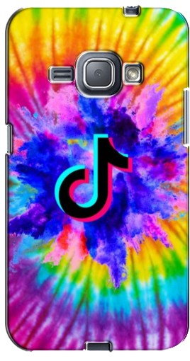 Чехол с печатью «TikTok в красках»  для Samsung Galaxy J1 2016, J120