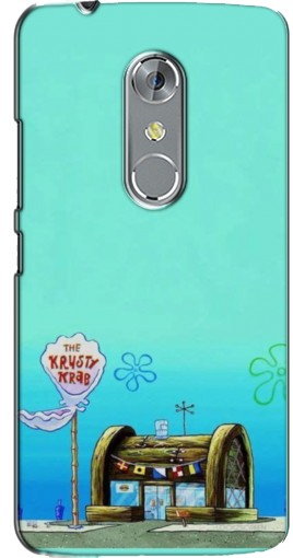 Силиконовый чехол с изображением «Krusty Krab» для ZTE Axon 7