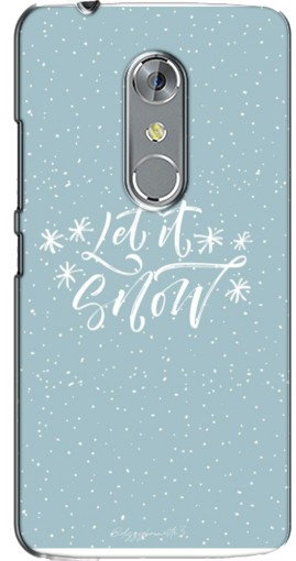 Силиконовый чехол с изображением «Let it Snow» для ZTE Axon 7