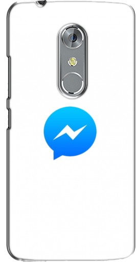 Силиконовый чехол с изображением «messenger logo» для ZTE Axon 7