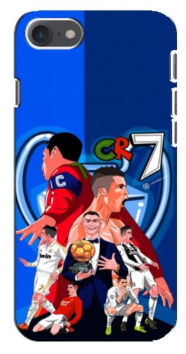 Силиконовый чехол с изображением «CR7» для iPhone 8