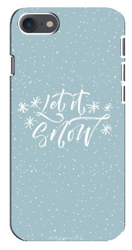 Силиконовый чехол с изображением «Let it Snow» для iPhone 8