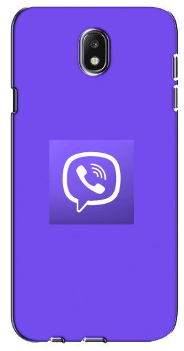 Силиконовый чехол с изображением «Лого Viber» для Samsung Galaxy J7 2017 (J730F европейская версия)