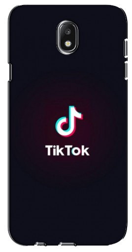 Чехол с картинкой «TikTok темный» для Samsung Galaxy J7 2017 (J730F европейская версия)