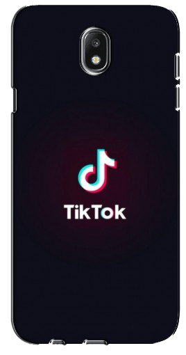 Силиконовый чехол с изображением «TikTok темный» для Samsung Galaxy J5 2017, (J530F европейская верс