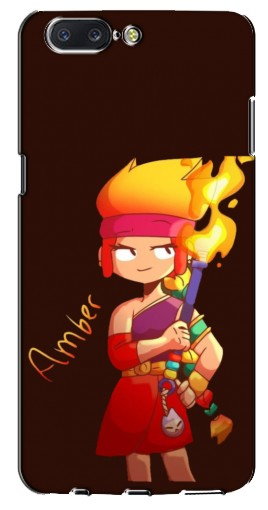 Силиконовый чехол с изображением «Amber с факелом» для OnePlus 5