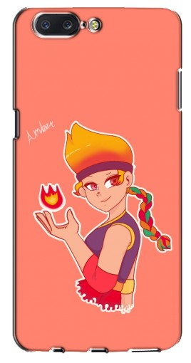 Силиконовый чехол с изображением «Amber с огоньком» для OnePlus 5