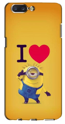 Силиконовый чехол с изображением «I Love Minion» для OnePlus 5