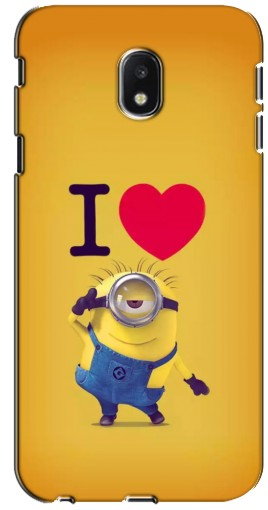 Силиконовый чехол с изображением «I Love Minion» для Samsung Galaxy J3 2017 (J330FN европейская верс