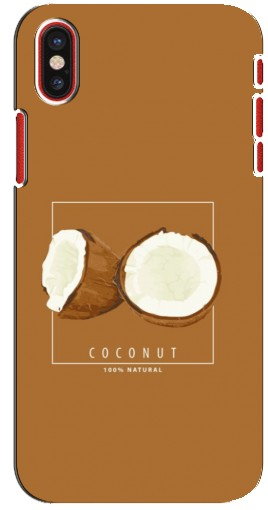 Чехол с печатью «Coconut»  для iPhone X