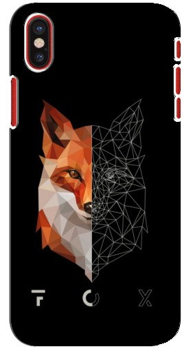 Силиконовый чехол с изображением «Fox» для iPhone X