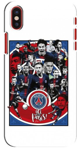 Чехол с картинкой «Команда PSG» для iPhone X