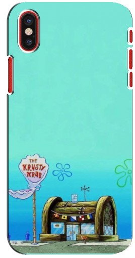 Чехол с печатью «Krusty Krab»  для iPhone X