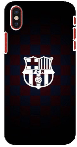 Чехол с печатью «Лого FCB»  для iPhone X