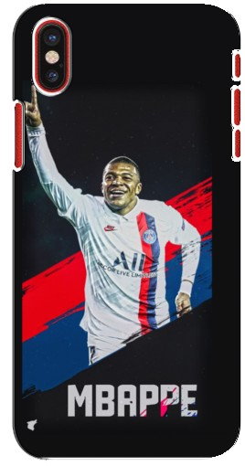 Силиконовый чехол с изображением «Mbappe в ПСЖ» для iPhone X