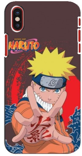 Силиконовый чехол с изображением «Naruto атакует» для iPhone X