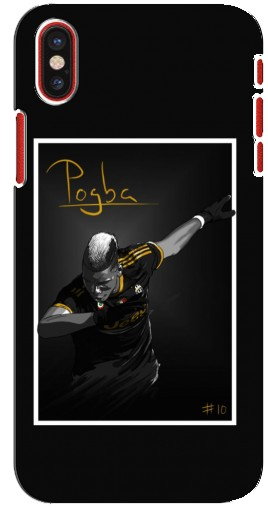 Чехол с печатью «Pogba Uve»  для iPhone X