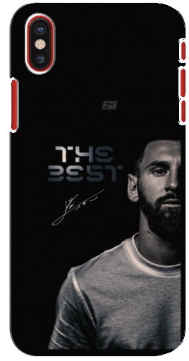 Чехол с печатью «The Best Messi»  для iPhone X