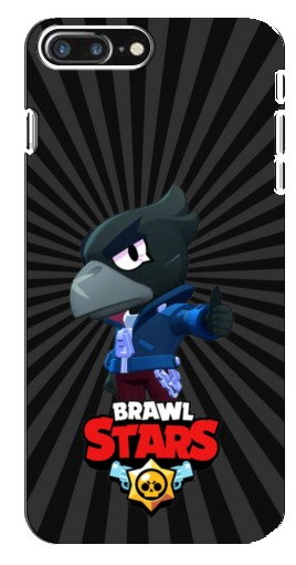 Силиконовый чехол с изображением «Crow Brawl Stars» для iPhone 8 Plus