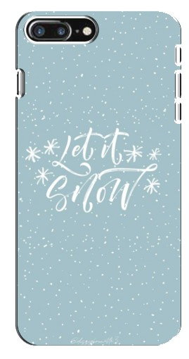 Силиконовый чехол с изображением «Let it Snow» для iPhone 8 Plus