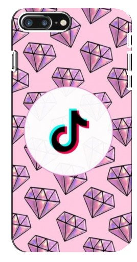 Чехол с картинкой «тикток в диамантах» для iPhone 8 Plus