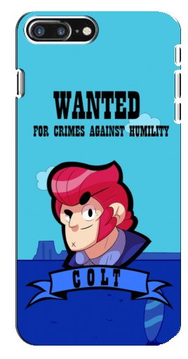 Силиконовый чехол с изображением «WANTED COLT» для iPhone 8 Plus