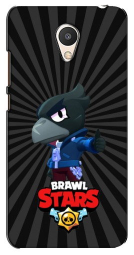 Силиконовый чехол с изображением «Crow Brawl Stars» для Meizu M6