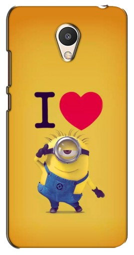 Силиконовый чехол с изображением «I Love Minion» для Meizu M6