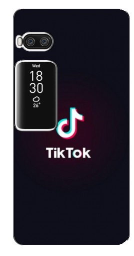 Чехол с печатью «TikTok темный»  для Meizu Pro 7