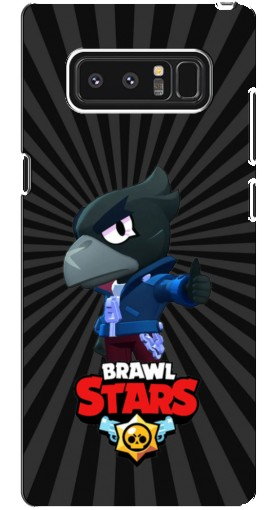 Силиконовый чехол с изображением «Crow Brawl Stars» для samsung Galaxy Note 8