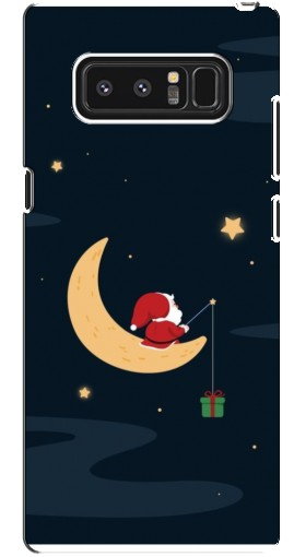 Чехол с печатью «Санта на луне»  для samsung Galaxy Note 8