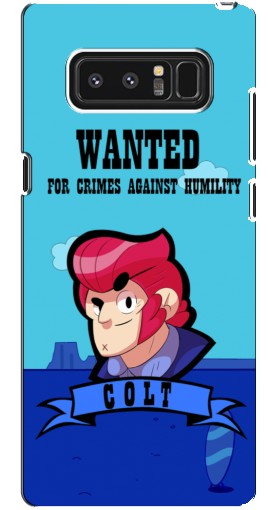 Силиконовый чехол с изображением «WANTED COLT» для samsung Galaxy Note 8