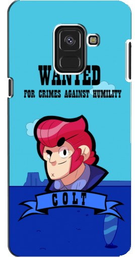 Чехол с печатью «WANTED COLT»  для Samsung A8, A8 2018, A530F