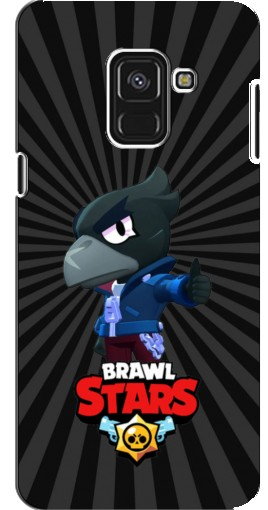 Чехол с печатью «Crow Brawl Stars»  для Samsung A8 Plus, A8 Plus 2018, A730F