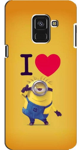 Чехол с принтом «I Love Minion» для Samsung A8 Plus, A8 Plus 2018, A730F